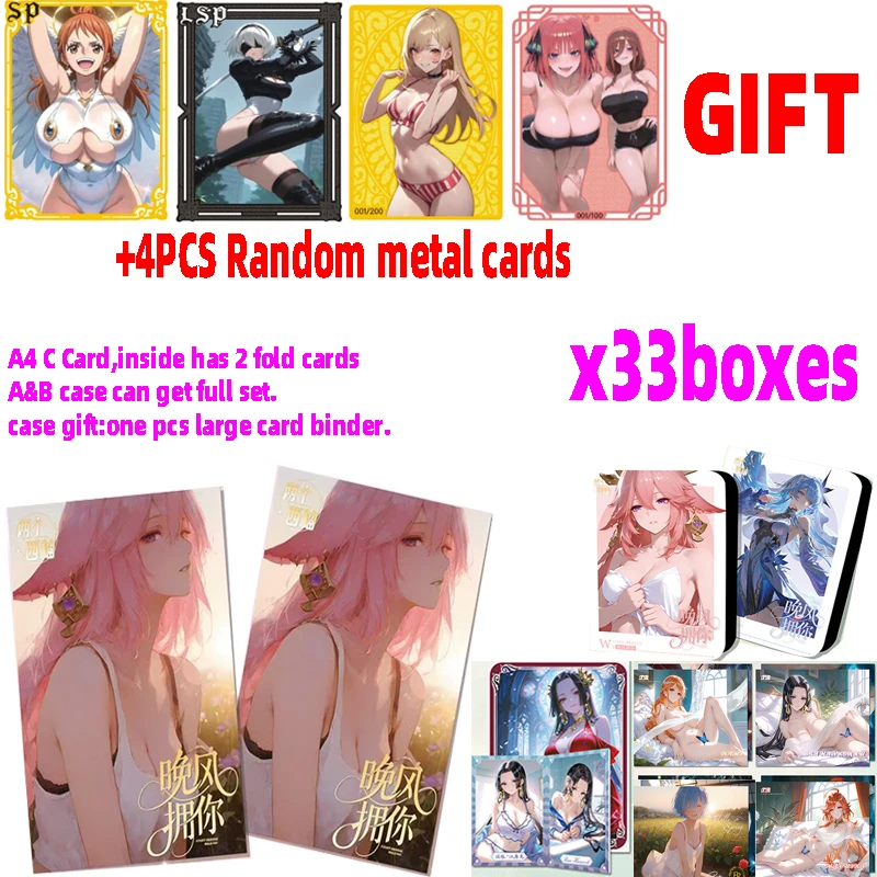 

2025 New Goddess Story Two Grapefruits "Evening Breeze Embraces You" A4 Card Art Board Bikini Booster Box Habbies Gift