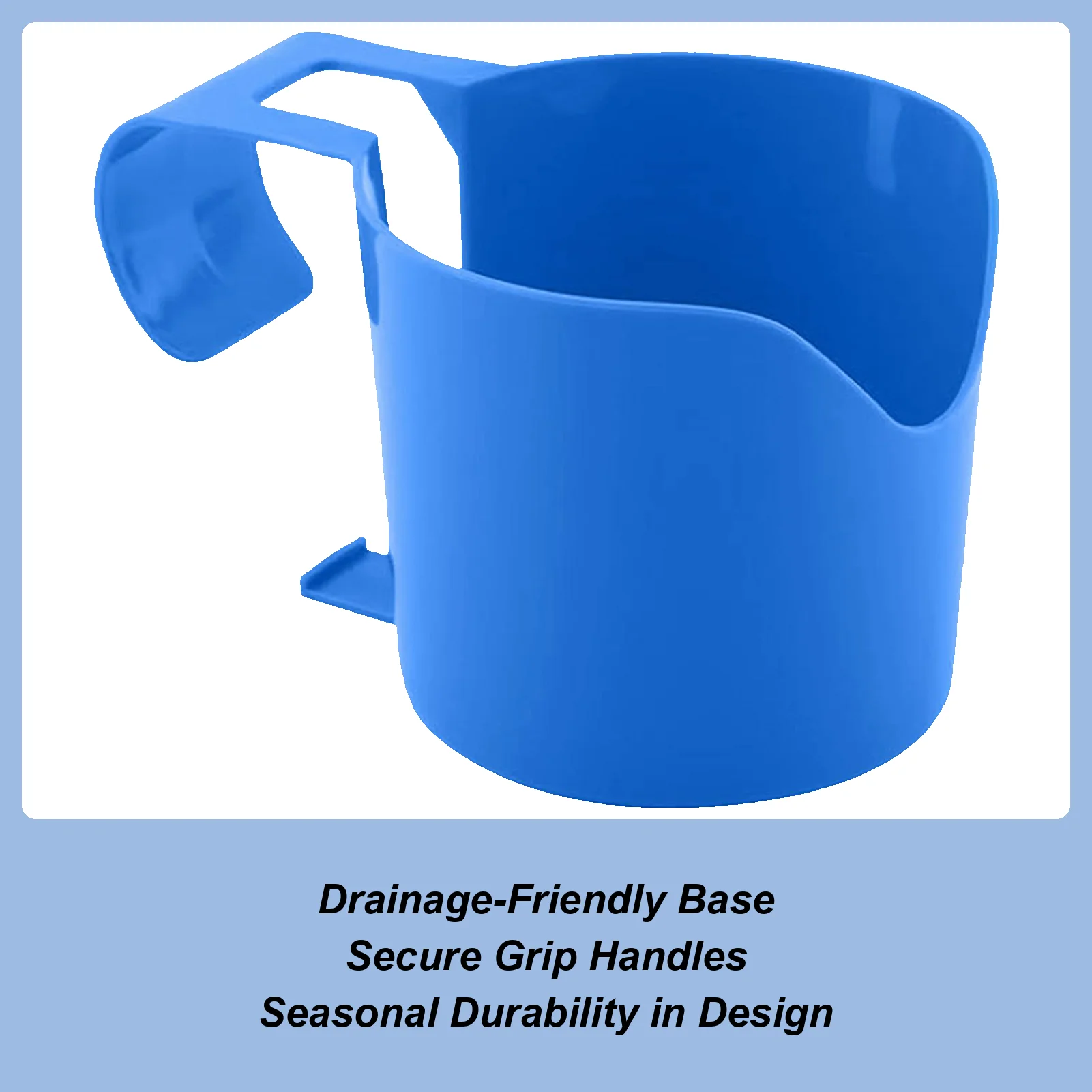 

Cup Holder For Pools Ground Non-Slip Drink Holders Sturdy Versatile Poolside Cup Hanger Basket For Outdoor Relaxation