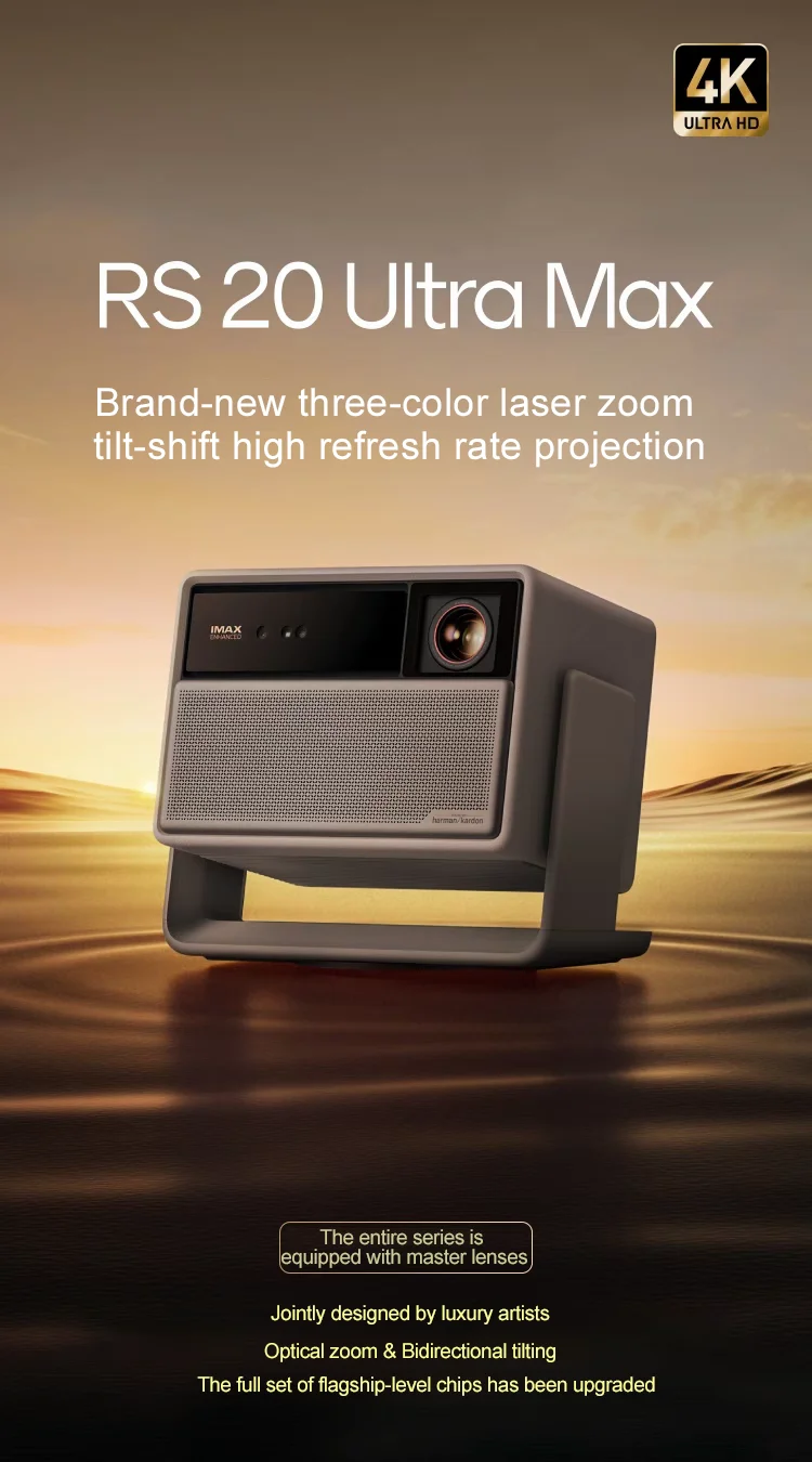 XGIMI RS 20 Ultra Max 4K Triple Laser Projector 5700ISO Lumens Android TV Auto Focus IMAX Enhanced Home Theater Smart Projector