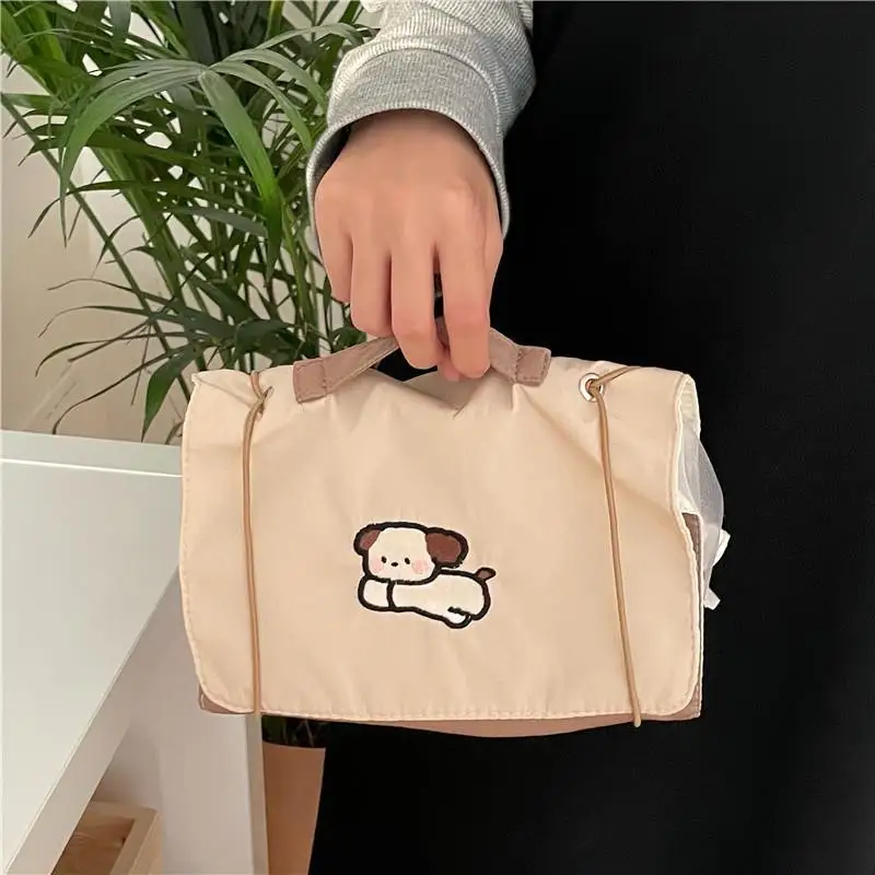 Cartoon Animals Multifunction Men Cosmetic Bag Travel Foldable Nylon Storage Bag Women Portable Makeup Bag Toiletry Organizer