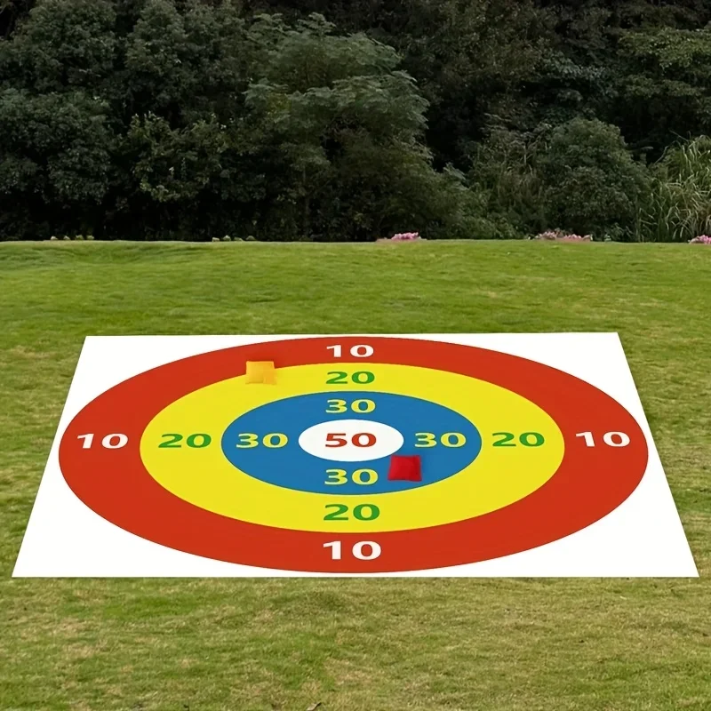 Conjunto de jogo de lançamento de alvo com 2 sacos de areia, durável, jogo de festa ao ar livre, diversão familiar perfeita, atividades de quintal, piqueniques, reunião ao ar livre