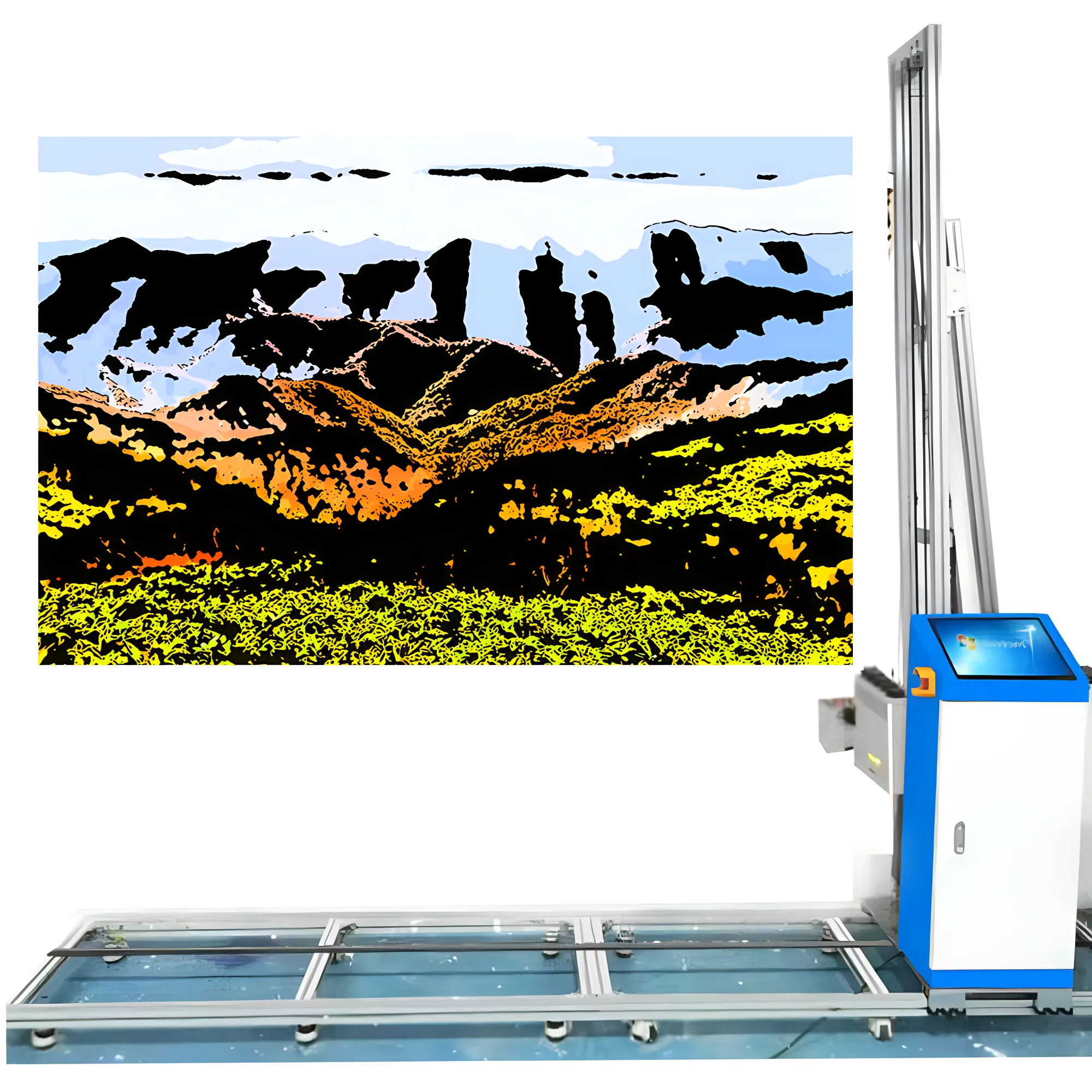 Lixfab Wall Painter Robot Automatic Wall Panel 3d Vertical Mural Printer Printing Machine For Walls