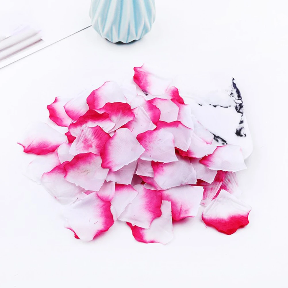 

400Pcs Artificial Rose Petals Cloth Fabric Wedding Party Bridal Reception Decoration Table Floral Centerpiece Filler