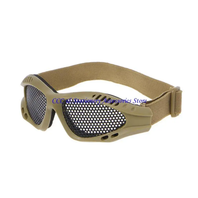

Q1JC Motorbike Airsoft Eye for Protections Goggles Not Fog Meshes Metal Glass