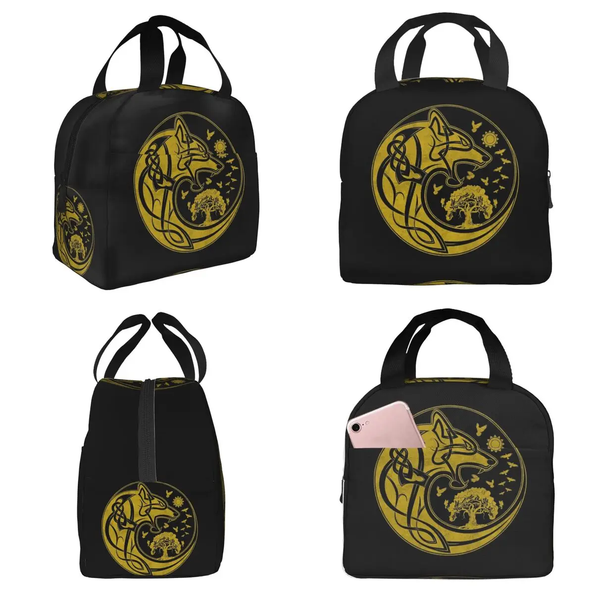 

Термосумка для обедов Viking Loki Son Fenrir для детей, школьная термосумка-холодильник, портативный контейнер для еды