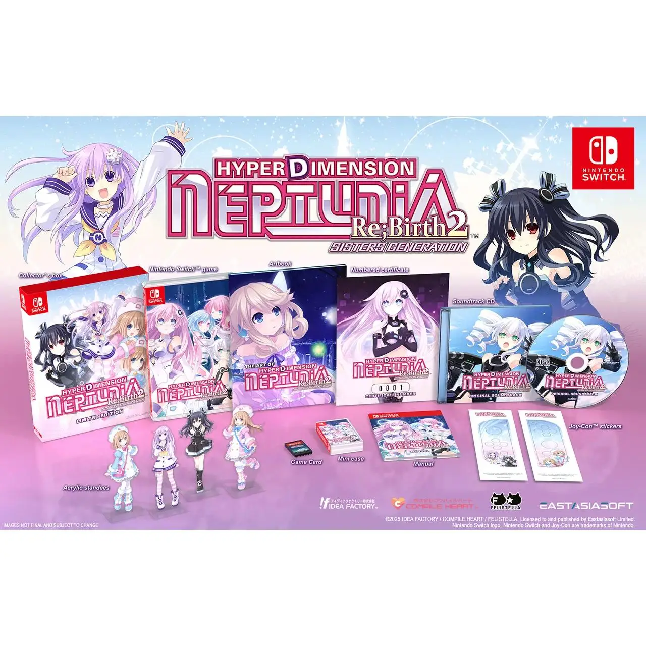 Hyperdimension Neptunia ReBirth 2 Sisters Generation Limited Edition (Importacion Asiatica) - Nintendo Switch - Nuevo precintado