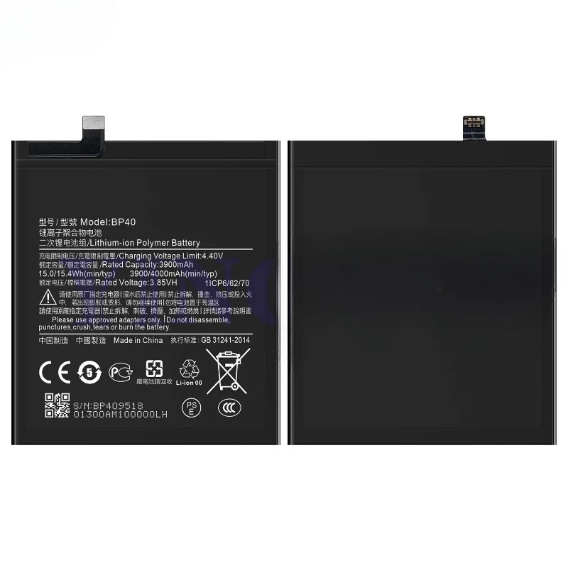 BP40 for Xiaomi Redmi K20 Pro/9T Pro/Redmi K20 Pro Premium Phone Battery High Quality High Capacity  Replacement Bateria