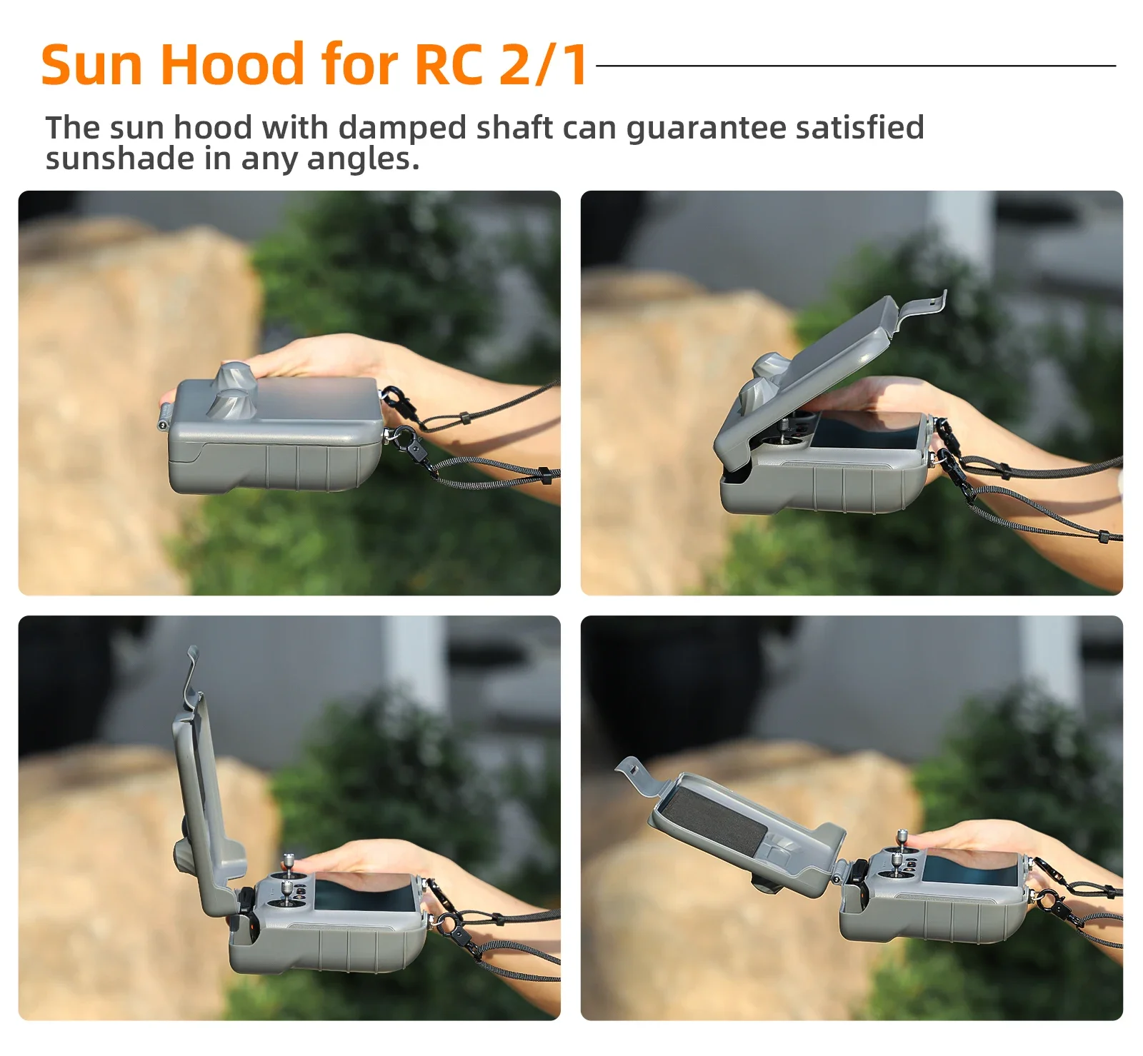 واقي للشاشة شل لـ DJI RC/RC 2 غطاء حماية للشمس لـ DJI Flip/Neo/Air 3S/Mini 4 Pro ملحقات ظلة