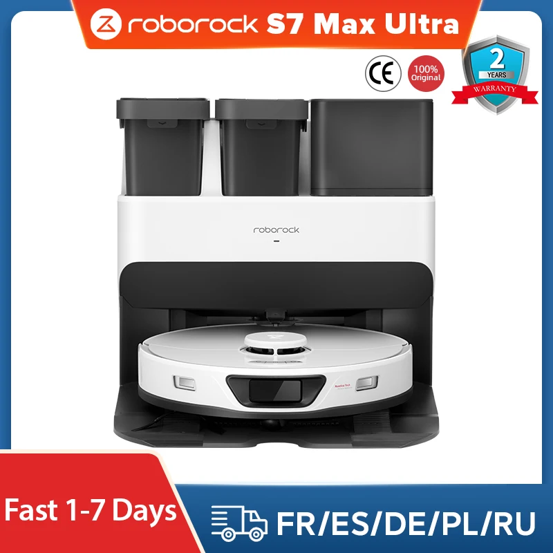 Робот-пылесос Roborock S7 Max, 5500 па, с функцией всасывания