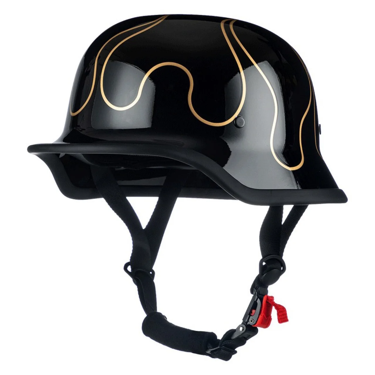 

2025 New Military Style Motorcycle Half Helmet, DOT Certified German M35 Look, Lightweight for Cruiser Bike All Seasons Riding