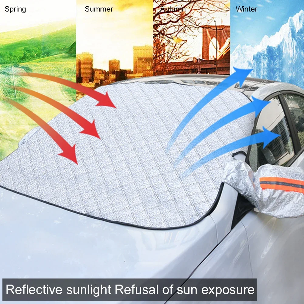 Nine magnets Car four seasons universal sunshade Car sunshade Car windscreen sunshade waterproof and UV resistant