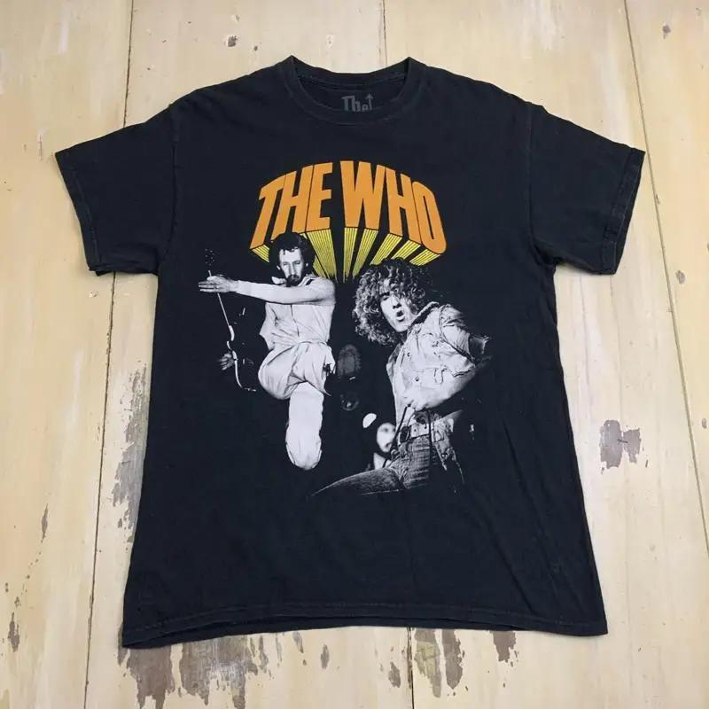 THE WHO - 2019 Moving On North American Tour Concert Black T-Shirt, Mens MEDIUM