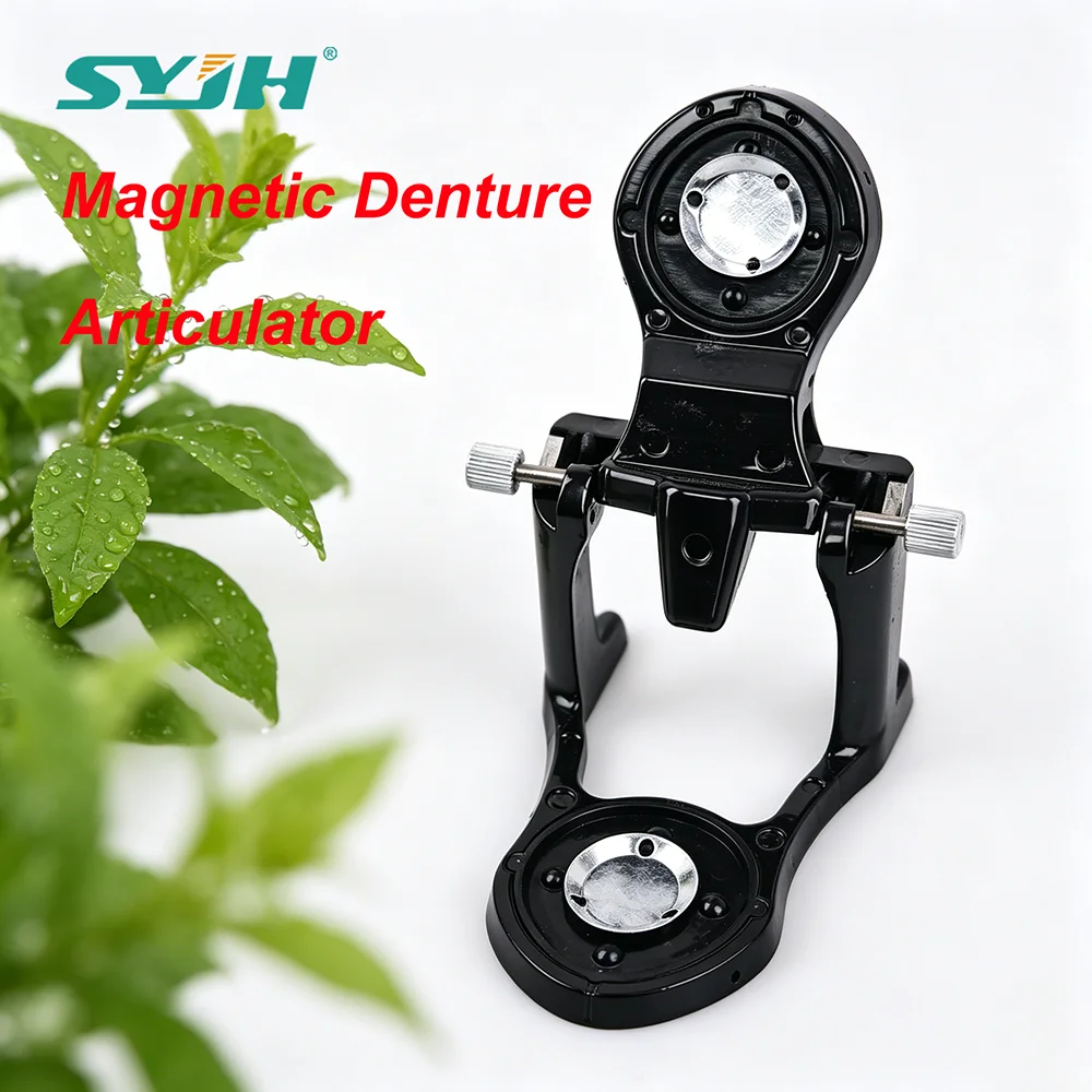 

SYJH Dental 1 Pcs Denture Articulator Adjustable Magnetic Structure Type B Aluminum Alloy Dentistry Laboratory Equipment Tools