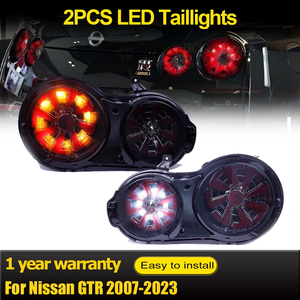 

Автомобильные задние фонари для Nissan GTR R35 2008 2009 2010 2011 2012 2013 2014 2015 2016 2017, анимационные задние фонари, светодиодные задние фонари в сборе