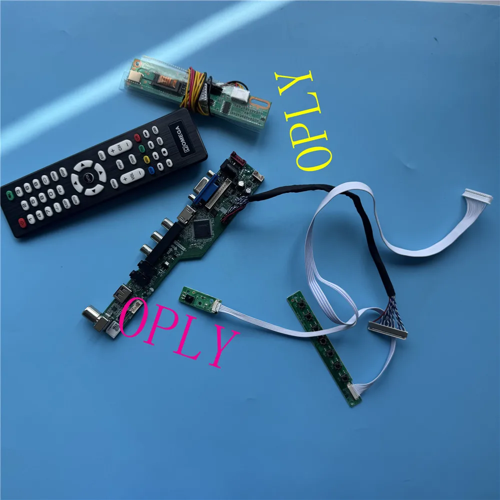1280x800 AV TV Panel USB Controller Board Kit For CLAA141WB02 CLAA141WB02A CLAA141WB03 CLAA141WB05A Audio HDMI LVDS VGA Remote