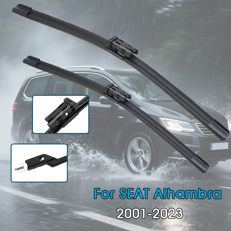 

Car Wiper Blades For SEAT ALHAMBRA 7M MK1 MK2 MPV 2001-2023 Windshield Windscreen Front Window Blades Car Accessories