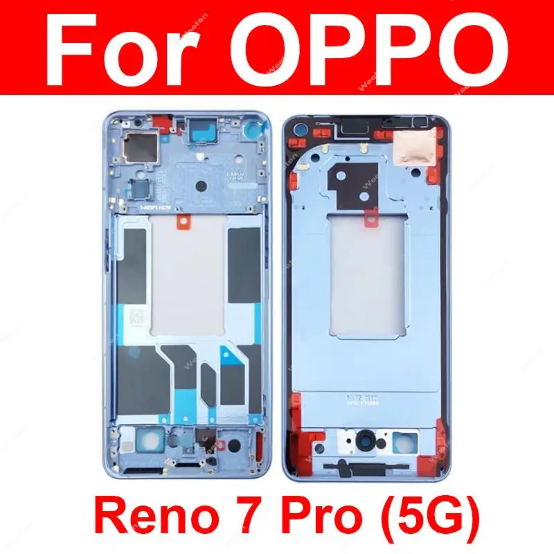 

LCD Middle Frame Housing For OPPO Reno7 Pro 5G PFDM00 CPH2293 LCD Supporting Front Frame Middle Case With Side Keys Repair Parts