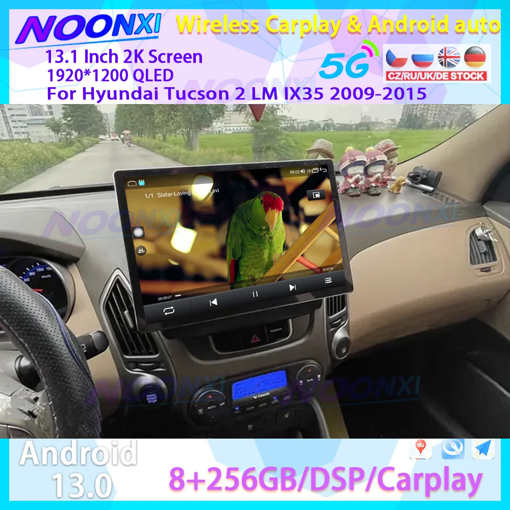 

Автомобильная Мультимедийная система для Hyundai Tucson 2 LM IX35 13,1-2015, 2009 дюйма, Android 13, 2K, GPS-навигация