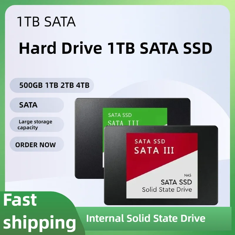 Hard Drive 1TB SATA SSD Large storage capacity Hard Drive Disk Internal Solid State Drive for Laptop capacity Secure