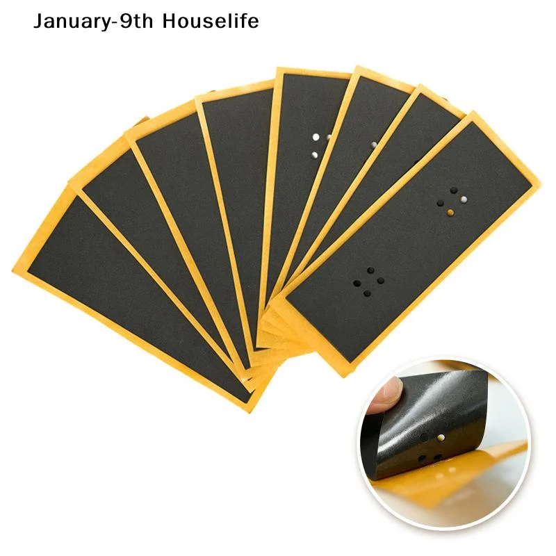10Pcs PU Grip Finger Skateboard Grip Tapes Cuttable Black Fingerboard Deck Stickers Self-adhesive Non-slip Stickers