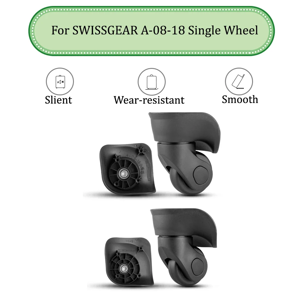 

For SWISSGEAR A-08-18 Universal Wheel Replacement Suitcase Silent Smooth Shock Absorbing Durable Single Wheel Accessories Wheels