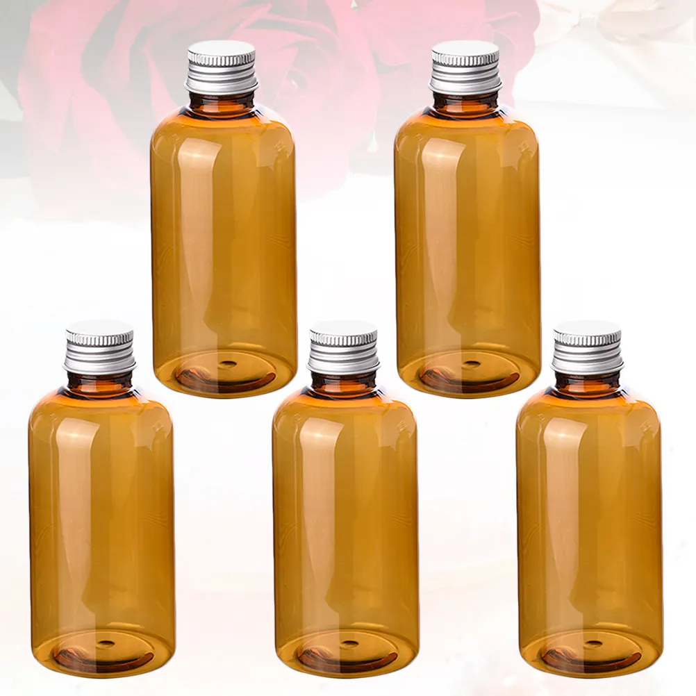 

10Pcs Packaging Bottles Refillable Plastic Empty Bottle 200Ml Lotion Holder Leakproof Aluminium Lid for Makeup Water