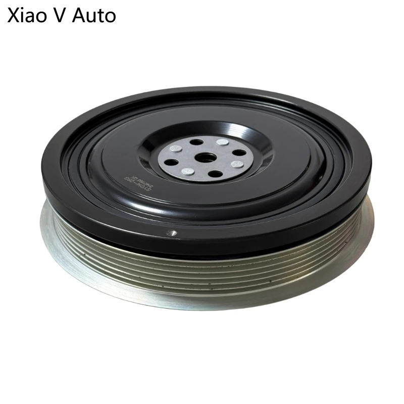 Crankshaft Pulley Harmonic Balancer Fit for Volvo S60 V60 XC60 S90 V90 XC90 2.0T T5 T6 Drive-E Engine Front 6 Ribs OE 31401195