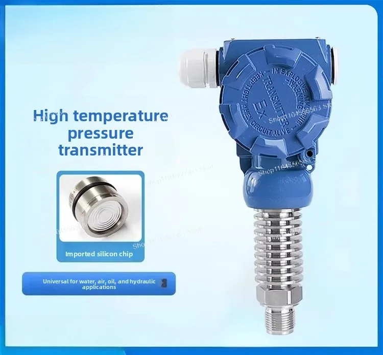 High Temperature Digital Display Pressure Transmitter with 4-20mA Output for Steam Boiler and Water Pressure Monitoring