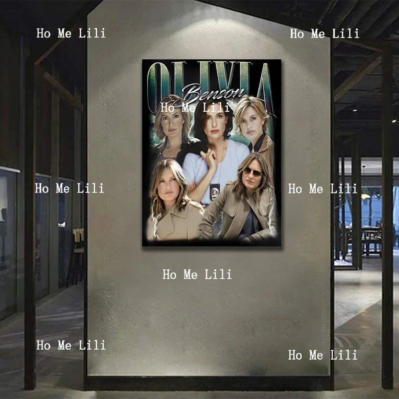 Olivia Benson Pôster de presente vintage pintura em tela arte de parede sala de estar decoração de quarto