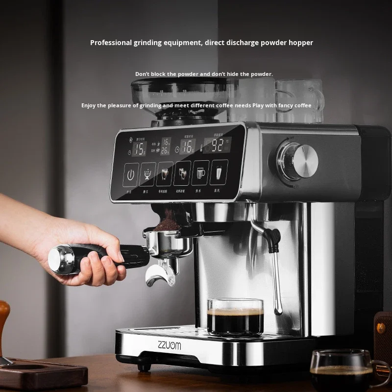 Espresso Fully Automatic Steam Milk Foam Smart Color Screen Grinding All-in-one Household
