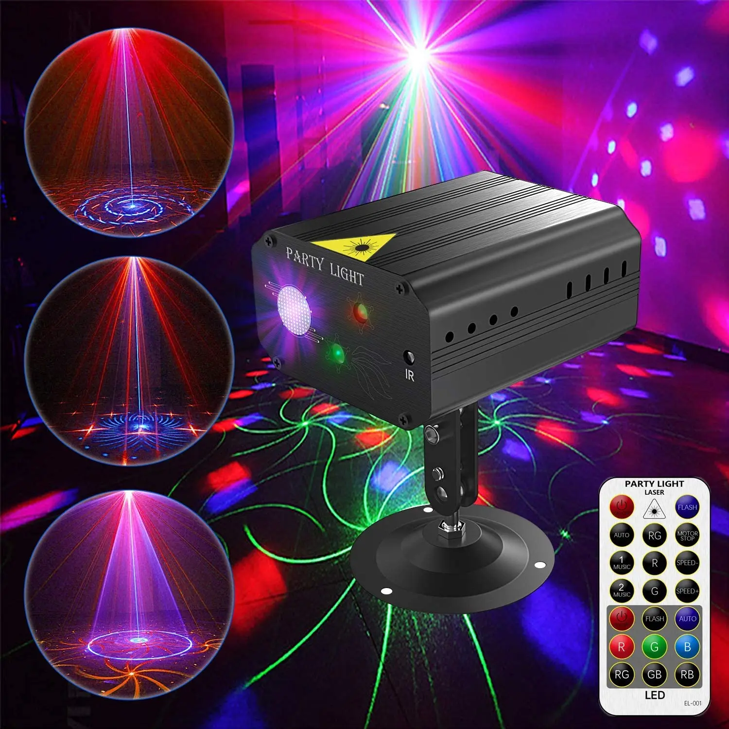 08 LED Laser Light Commercial Professional Lighting Stage Projection Laser Light Voice Control Laser Strobe Light  for KTV Bar