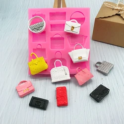 1 piece, handmade various bags, silicone molds, toys, sugar flipping liquid drip molds, hanging accessories, cake molds