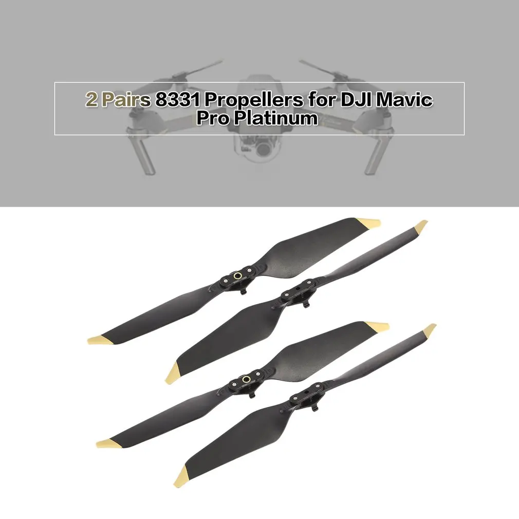 2 Pairs 8331 Low-Noise Quick-Release Replacement Blade Props Propeller for DJI Mavic Pro Platinum Drone RC Accessories Parts