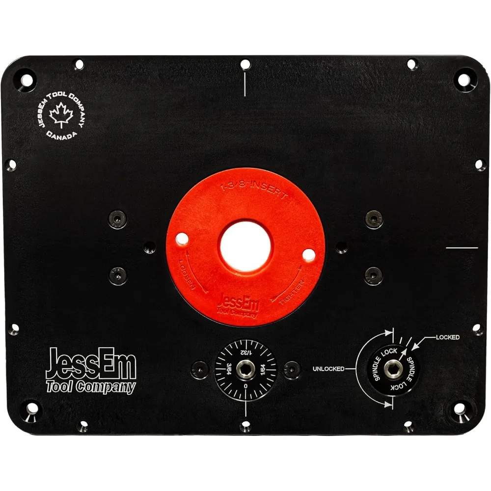 Master Lift II 02120 Router Lift, 9-1/4 polegadas por 11-3/4 polegadas, preto/vermelho