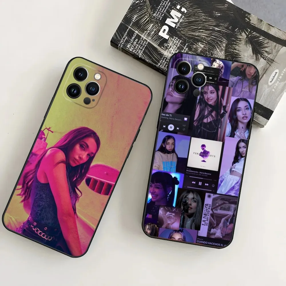 

Singer M-Maria B-Becerra Phone Case For iPhone16,15,14,13,12 Mini 11 Pro XR,X,XS,MAX 7,8 Plus Silicone Cover Soft Black