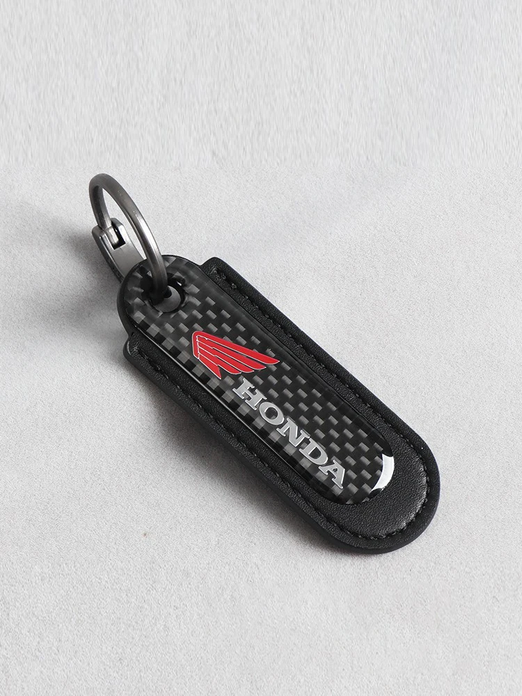 Porte-clés de moto en Fiber de carbone, pour Honda Hornet 600 250 CB500X NC750X PCV Forza 125 CB650R CBR954