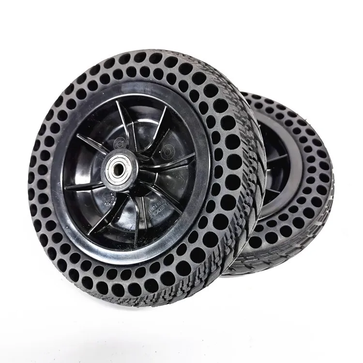 Solid Tire 8 Inch 8X1 1/4 200x45-110 With Hub Wheel For Electric Scooter Wheelchair Non-Pneumatic Honeycomb Inner Diameter 8mm