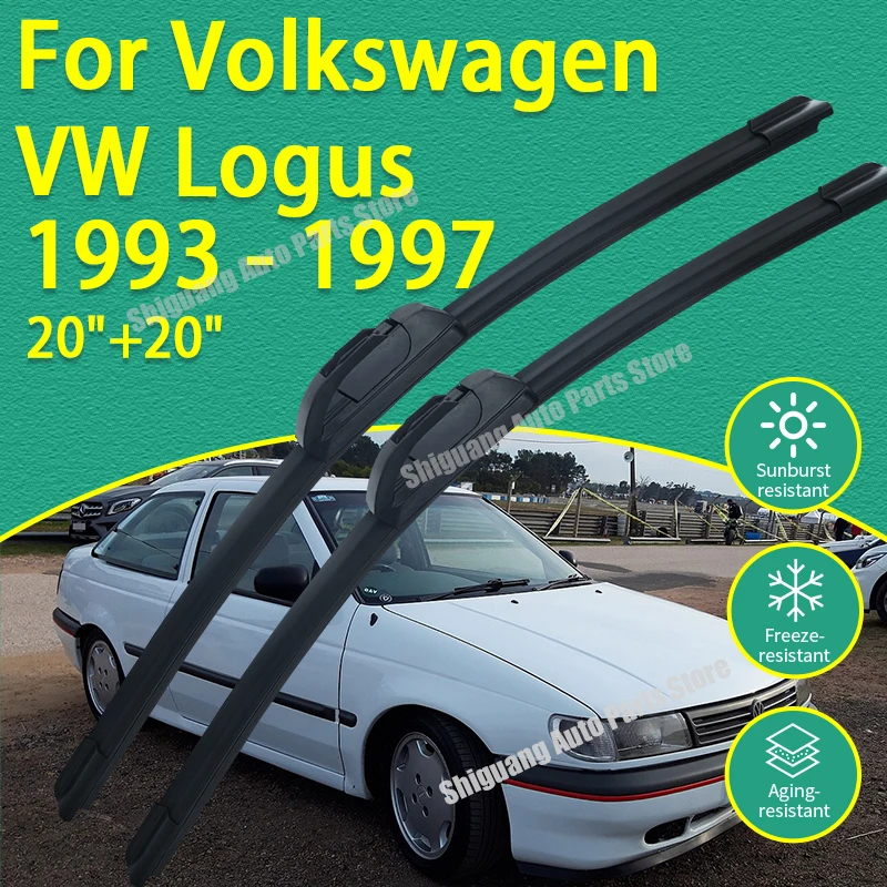 

Front Silicone Coating Wipers for Volkswagen VW Logus 1993 - 1997 Car Wiper Windshield Windscreen Blades Accessories 1994 1995