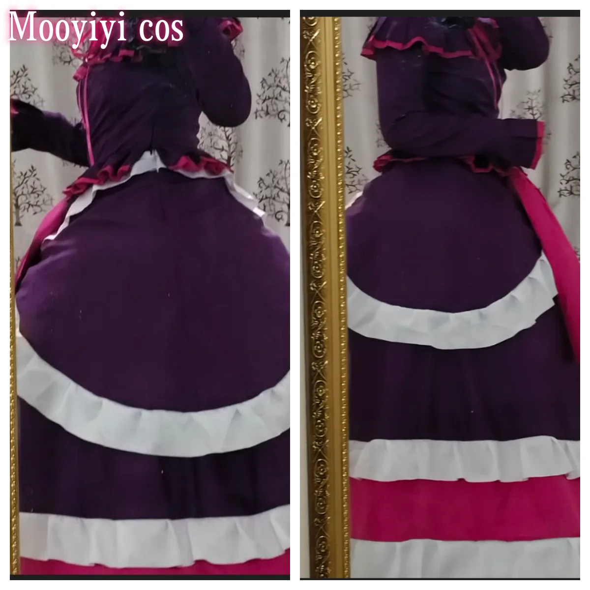 أزياء Shalltear Bloodfallen الجديدة التأثيرية للهالوين وعيد الميلاد وحفلات لعب الأدوار الهزلية الجديدة المخصصة Mooyiyi cos