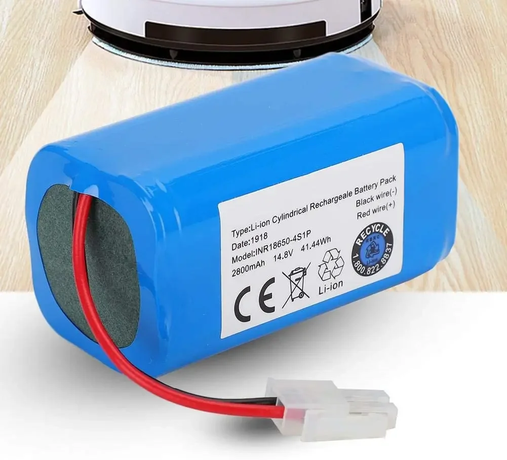 NEW 14.8V 2600mah 3500mah Lithium Battery For 14.4v ILIFE A4 A4s V7 A6 V7s Plus Robot Vacuum Cleaner ILife 4S1P Full Capacity