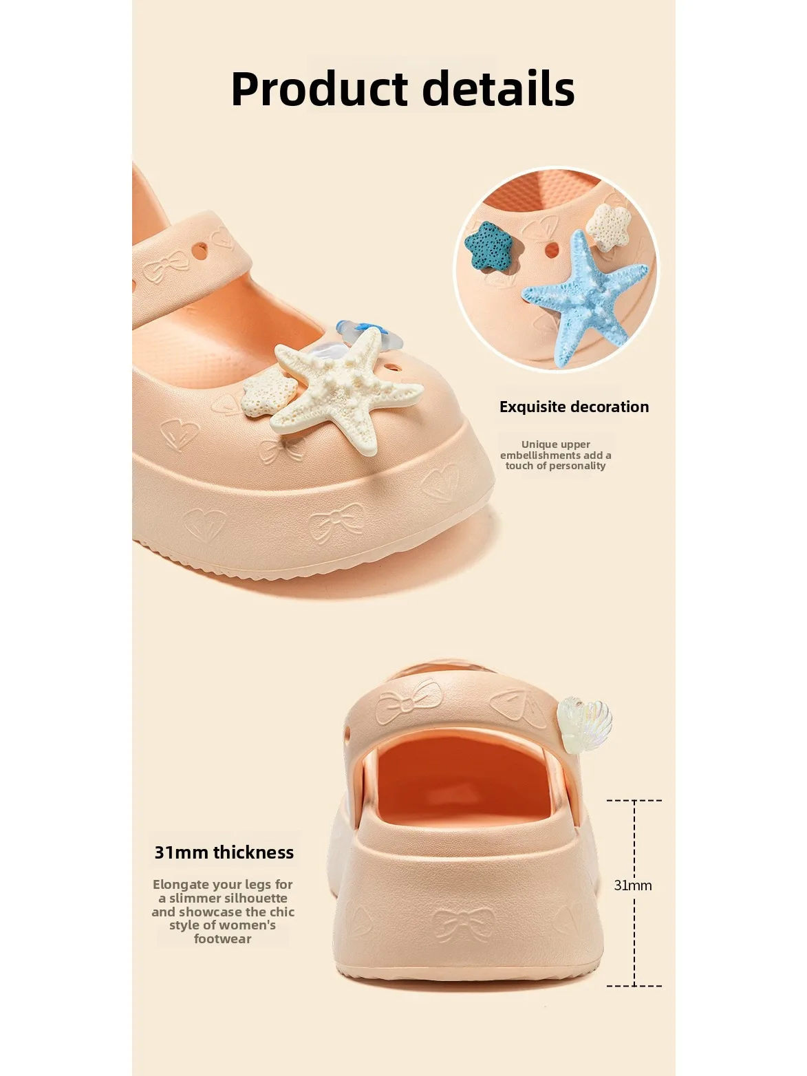 Mary Jane shoes sandals women hole shoes women outer wear one-word drag beach shoes home cool slippers women shoes bag head drag view 4