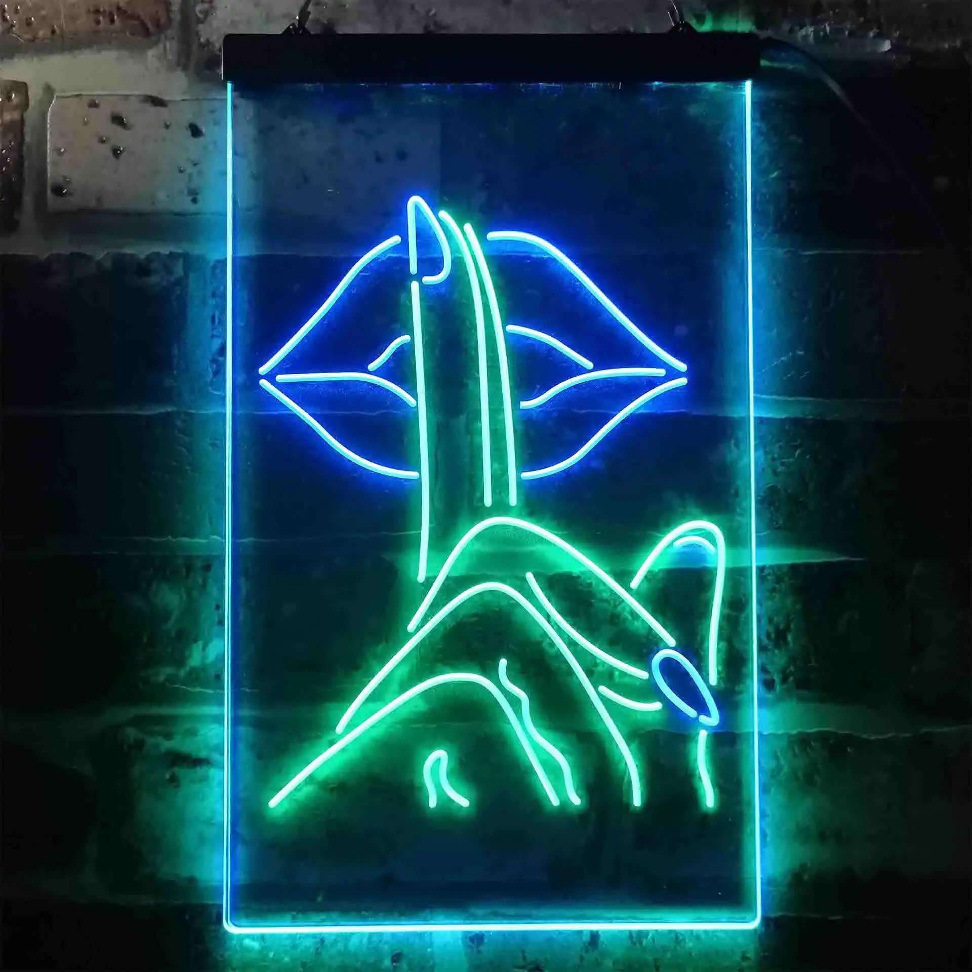 

Nail On Sexy Beauty Lips. Dual Color Led Neon Sign st6-i3429