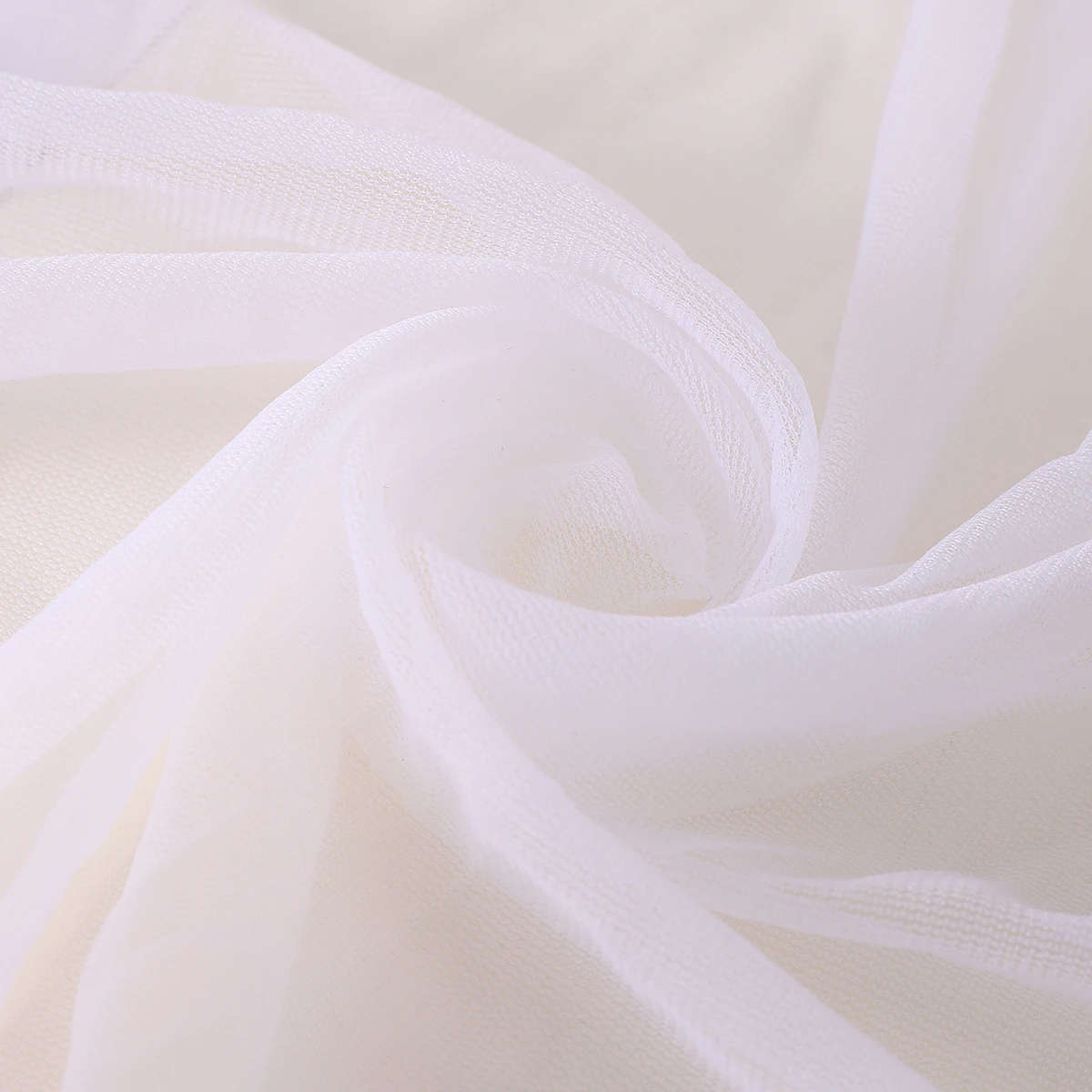 100% Nylon Breathable Tulle Fabric White Chiffon Soft Tulle Fabric for DIY Tutu Skirt and Party Decorations