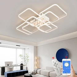 Smart Home Alexa Chandelier For Living Room Bedroom Home AC85-265V Modern Led Ceiling Chandelier Lamp Fixtures