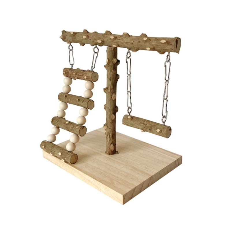 Papegaaien Zitstok Vogelschommel Kooi Speelgoedladder Kauwrek Speelgoedstandaard Speelstandaard