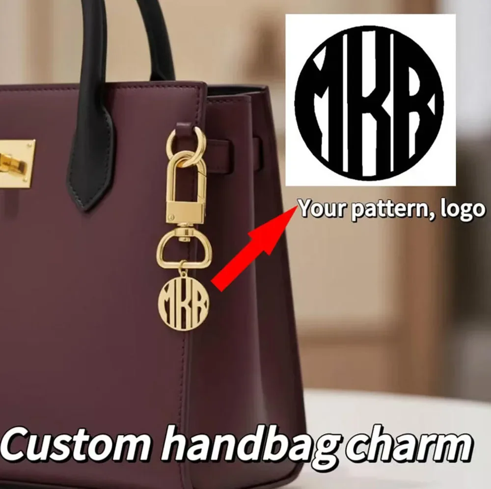 Image of Benutzerdefinierter Muster-Logo-Taschenanhänger, personalisierter Namens-Logo-Taschenanhänger, personalisierter Schlüsselanhänger.