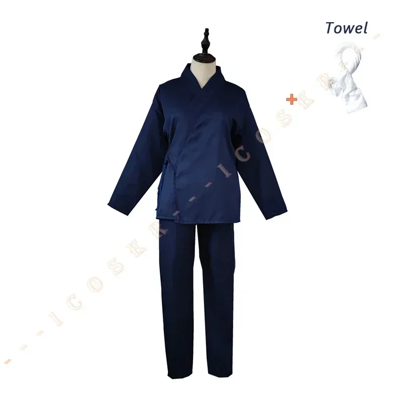 أزياء جوجو واكانا التأثيرية زي المدرسة الأزرق سامو شعر مستعار أنيمي فستاني حبيبي سونو بيسك دمية وا كوي وو سورو ملابس العمل