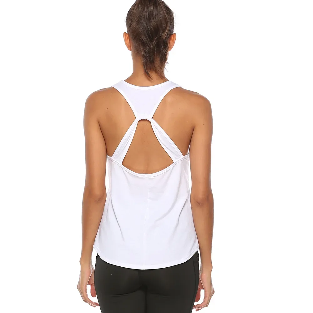 Sexy Women Yoga Shirts Tank Top Gym Sports Running Athletic Active Stretch Quick Drying Clothes Workout Top Bottoming Shirt