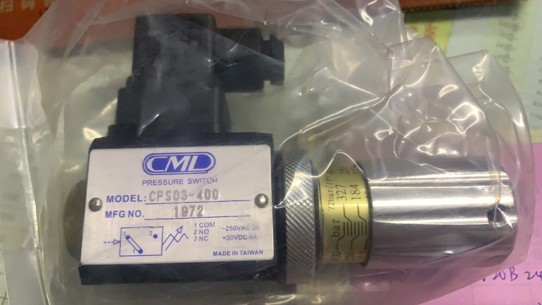 Latest CML Taiwan CML pressure relay CPS03-400CPS- 01-70-1 CPS03-275-1