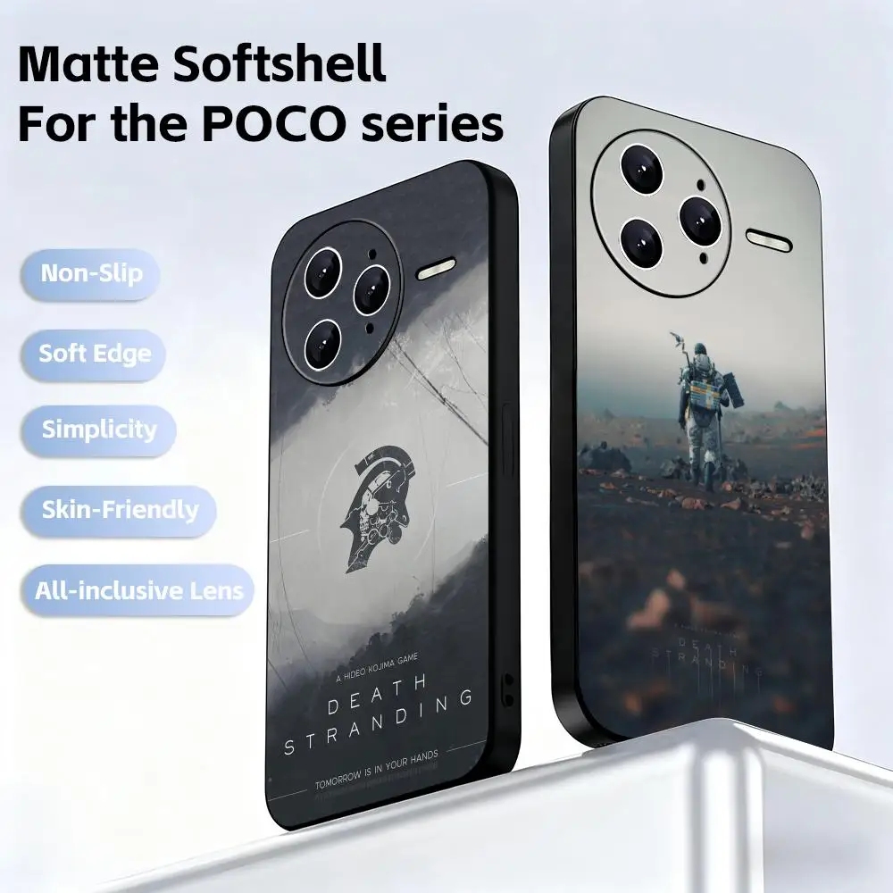 Funda de teléfono Game DEATH Adventure STRANDING para Xiaomi POCO M7 M6 M5 X7 X6 X5 F7 F6 F5, funda suave negra Pro 5G